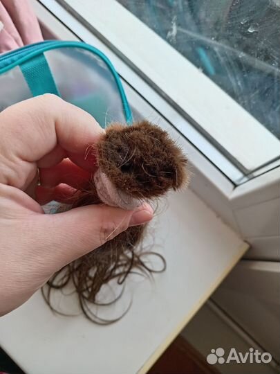 Волосы натуральные срез