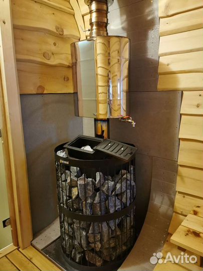 Русская парная на дровах