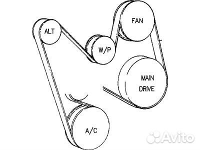 Ремень Приводной Dodge Ram 5.9L