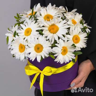 Букеты корзины ромашки