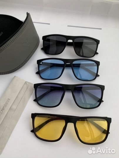 Очки emporio armani желтые поляризационные