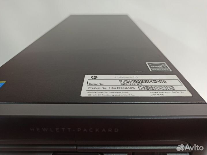 Персональный компьютер HP ProDesk 600 G1 TWR i5-45