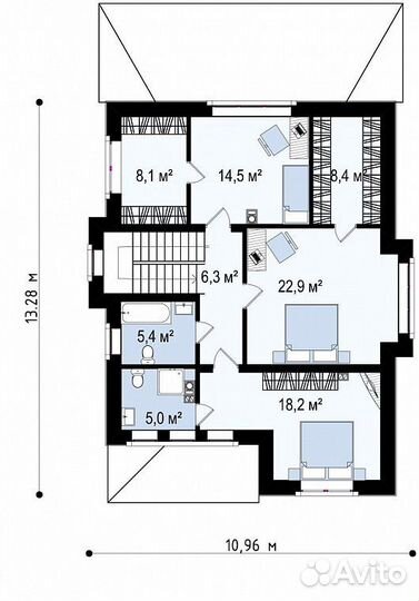 Дом 120м² на участке 10сот