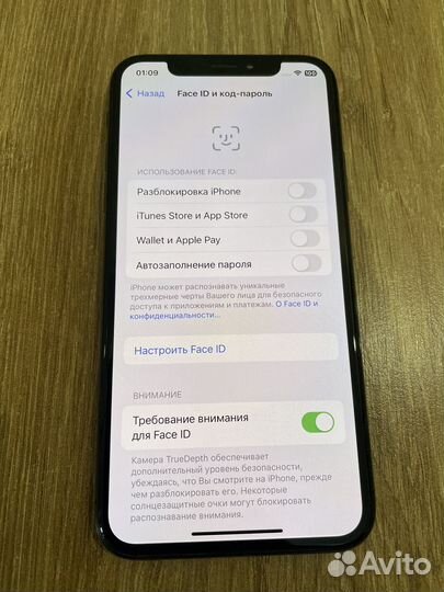 iPhone X, 256 ГБ