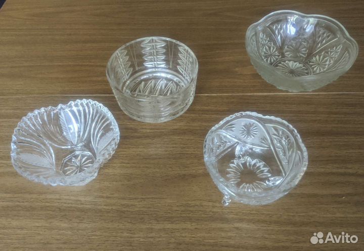 Хрустальная конфетница/салатница/вазочка СССР