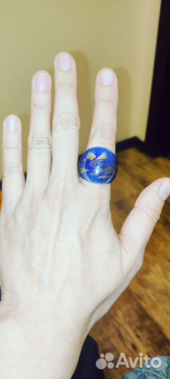 Кольцо из муранского стекла