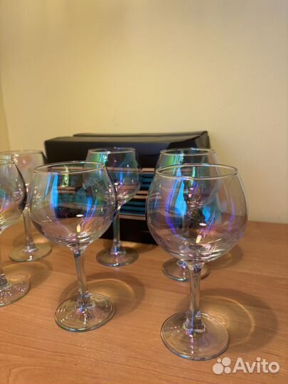 Фужеры бокалы набор 6 новые Glas Star в упаковке