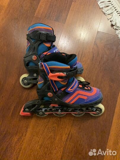 Роликовые коньки rich размер 31-34