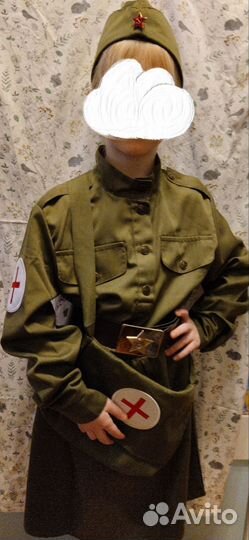Прокат костюм (военная медсестра) Рост128-134