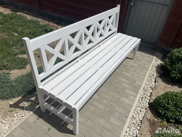 Скамейка садовая деревянная 2метра