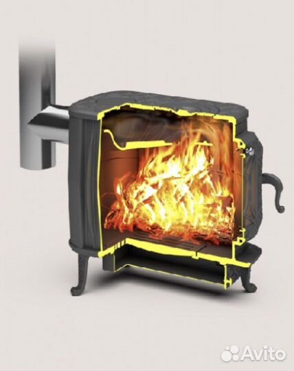 Печь чугунная отопительная