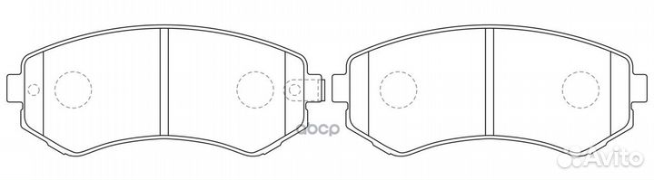 Колодки тормозные дисковые передние BP22199 SB