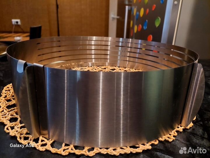 Кольцо для нарезки бисквита из нержавейки