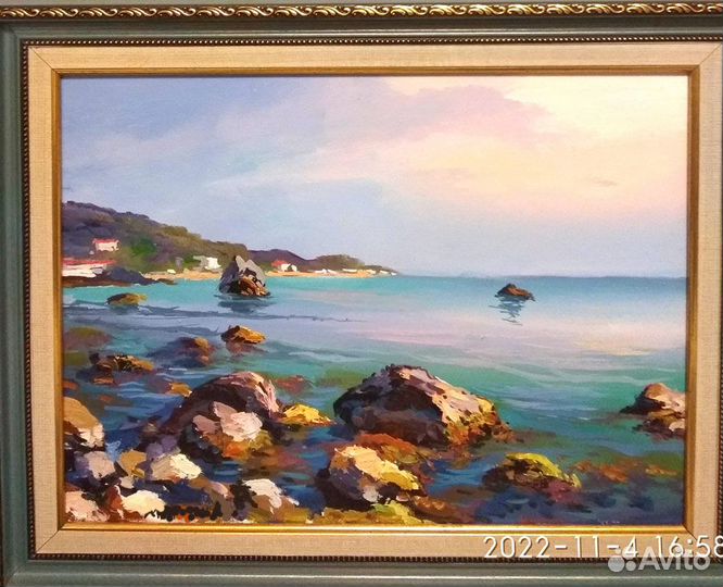 Крымский пейзаж, Живопись картина, холст, масло