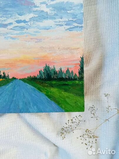 Пейзаж. Картина 30*30см