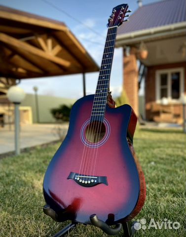 Акустическая гитара 7/8 + чехол
