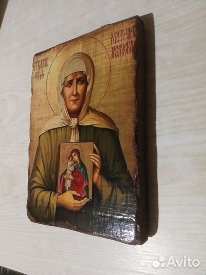 Иконы свт Николая Чудотворца и Матроны Московской