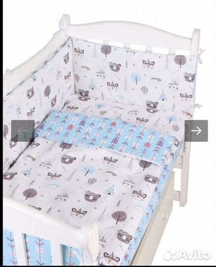 Бортики для детской кроватки (набор)