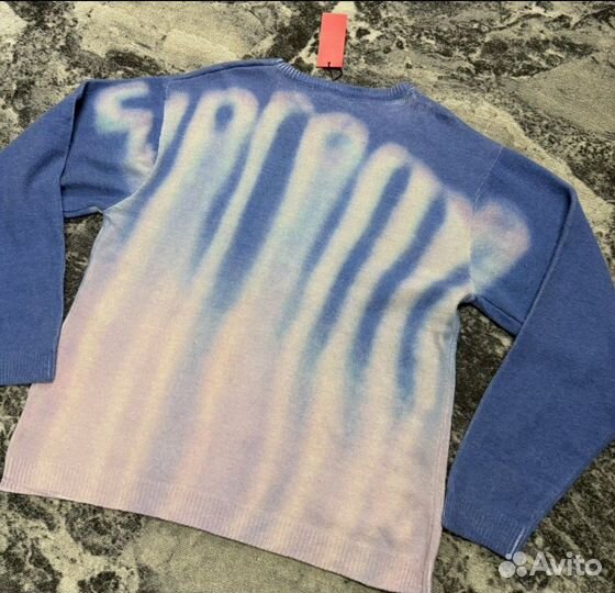 Свитер Supreme Blurred logo