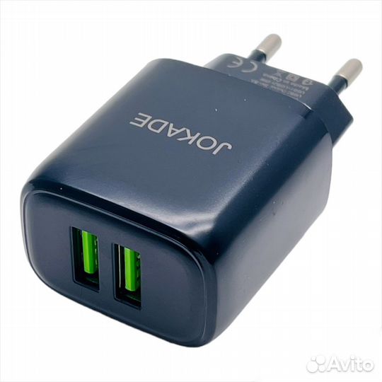 Сзу jokade JB007 2*USB 5A fast charge Black