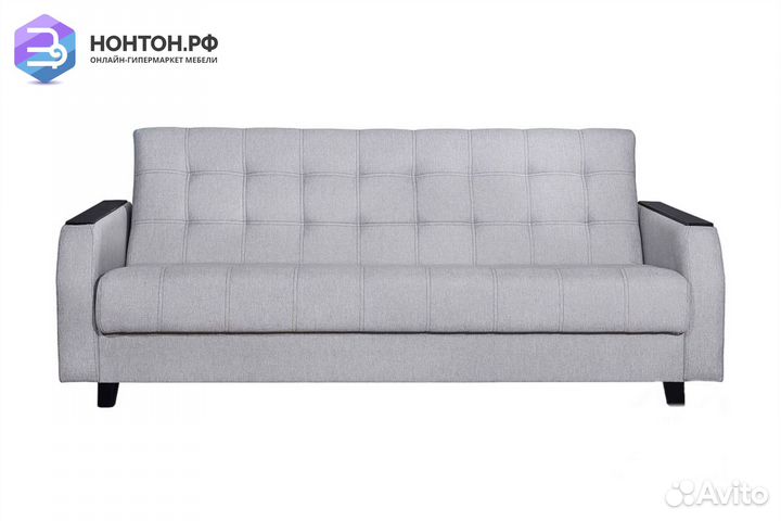 Диван книжка Феникс светло-серый