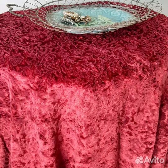 Плюшевая скатерть СССР
