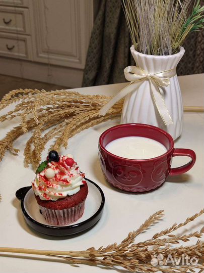 Кружка с блюдцем с пандой