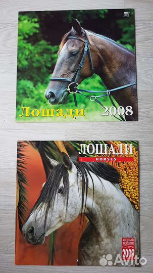 Календарь настенный перекидной лошади