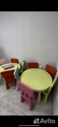 Детский стол и стул IKEA