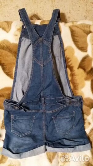 Джинсовый комбинезон для беременных, 2шт