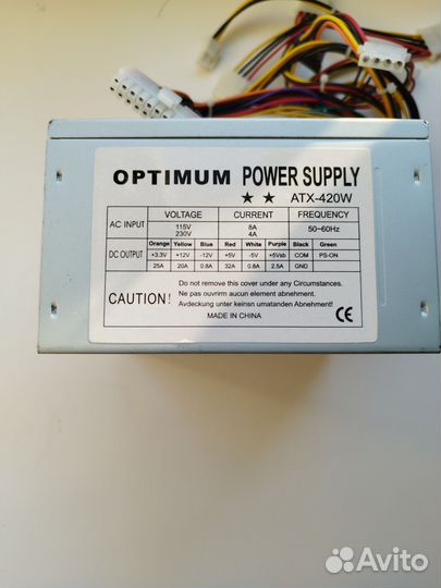Блок питания Optimum Power Supply ATX-420W