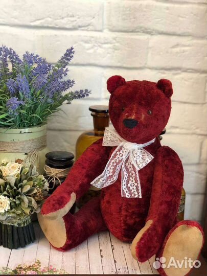 Мишка Тедди:советский плюшевый медведь ручная рабо