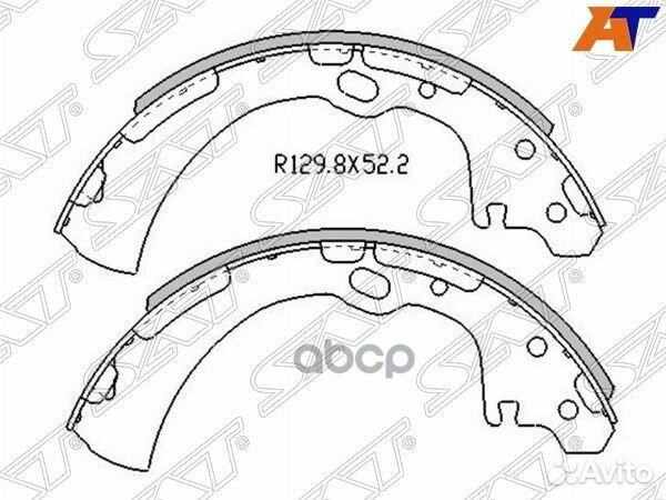Колодки тормозные зад pathfinder R50/NP300/terr