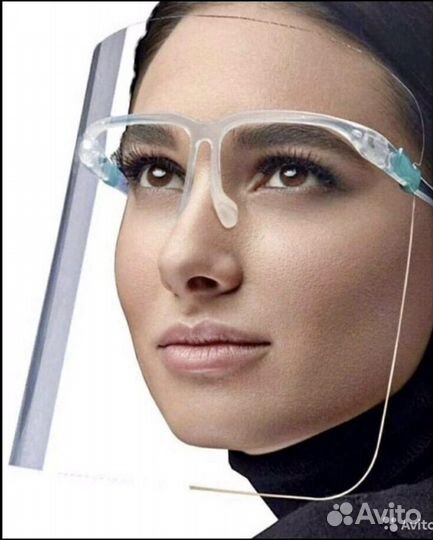 Защитный экран-очки для лица