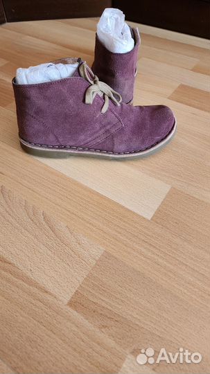 Ботинки замшевые