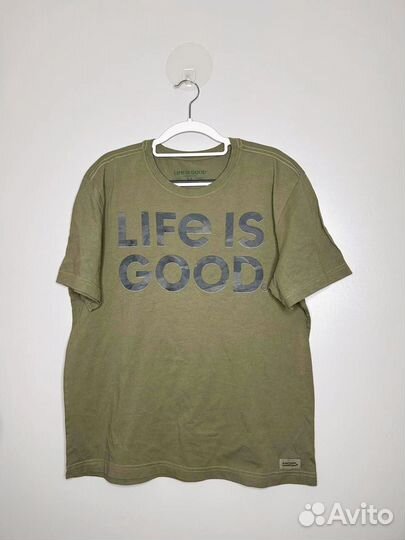 М новые мужские футболки США, life is good