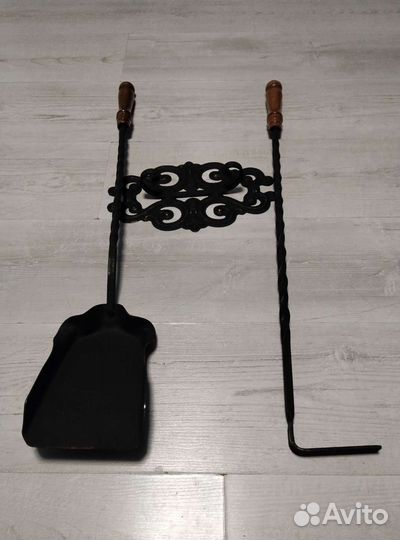 Каминный набор: кочерга+совок+крепление