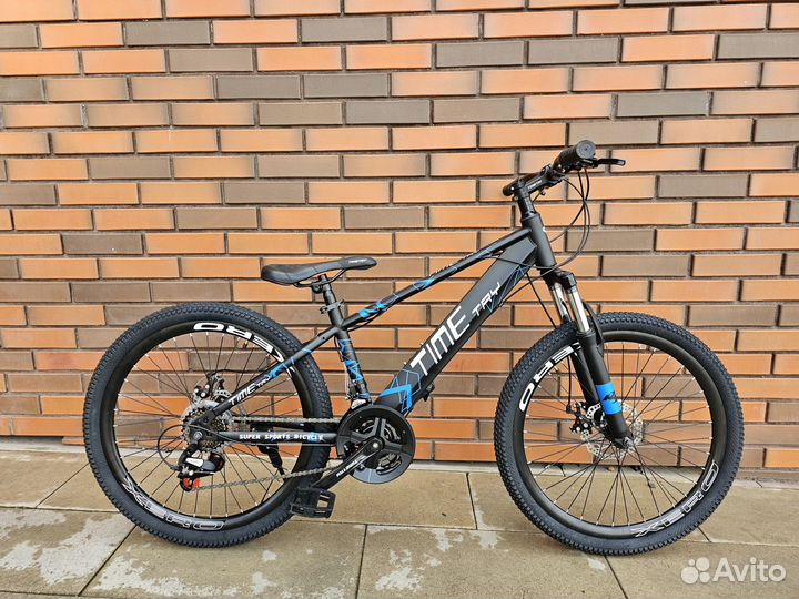 Велосипед timetry Черно-синий
