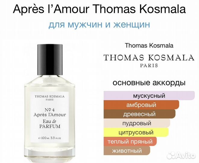 Après l’Amour Thomas Kosmala распив 10 ml