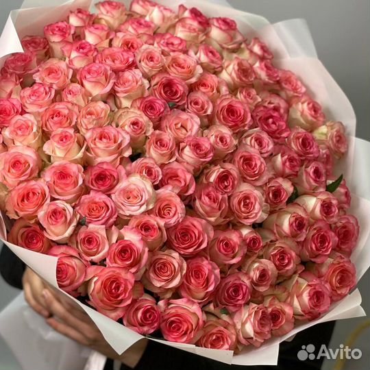 101 роза 60 см/ Букеты из 101 роз/Доставка