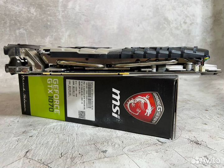 Видеокарта MSI Quisk Silver GTX 1070 8gb