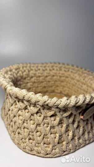Вязанные корзинки