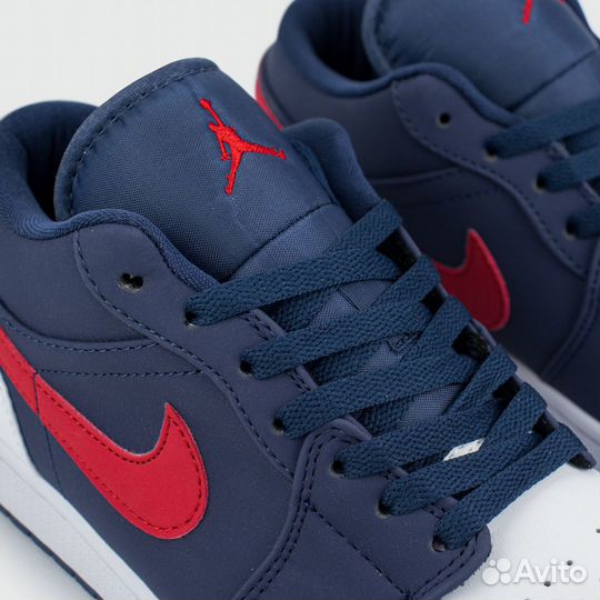 Кроссовки Nike Air Jordan 1 Low Blue / White / Red