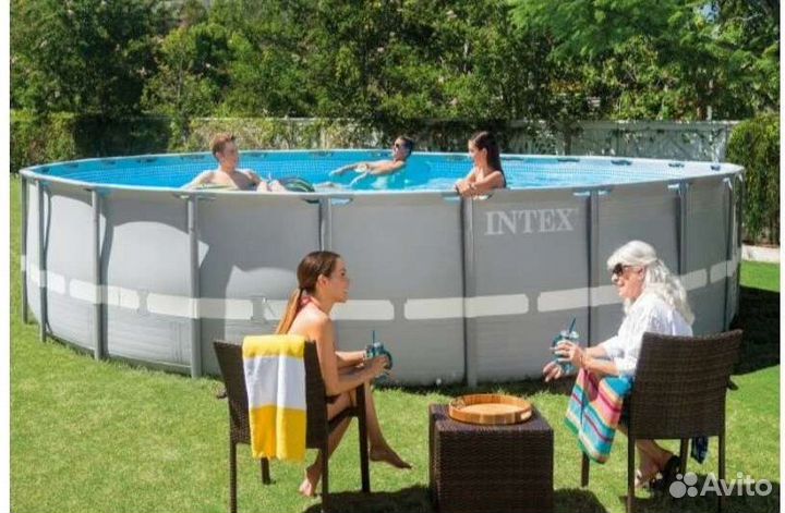 Новый Большой надувной бассейн Intex