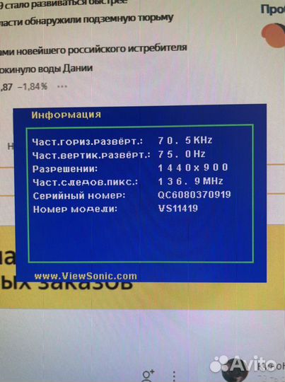 Монитор ViewSonic 19