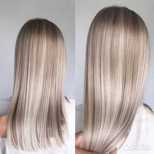 Парикмахерские услуги окрашивание в блонд