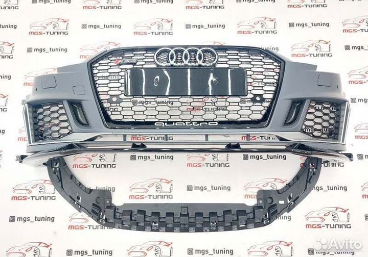 RS3 Бампер губа Audi A3 Sportback 16-20 8v Ауди А3