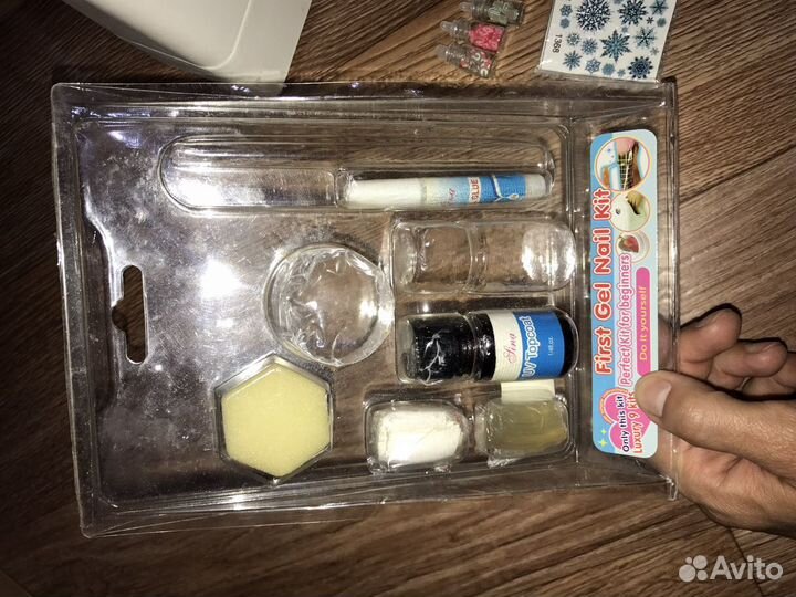 Уф Лампа для ногтей+тейпы, фуми, нити, лак,топ, кл