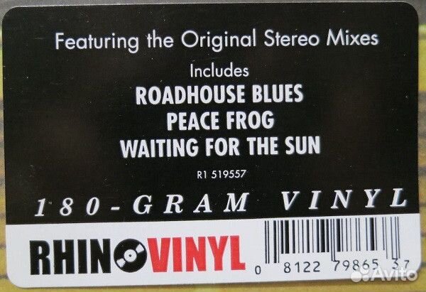 Виниловая пластинка WM The Doors Morrison Hotel (S