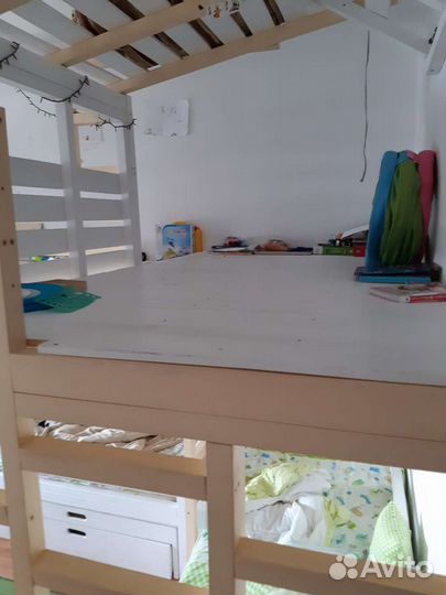 Кровать с чердаком для игр
